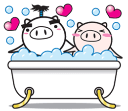 Fairy of a pig - Takeshi & wife - sticker #6711749