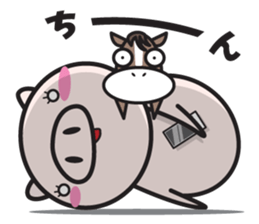 Fairy of a pig - Takeshi & wife - sticker #6711755