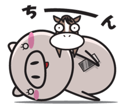 Fairy of a pig - Takeshi & wife - sticker #6711755