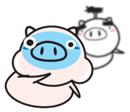Fairy of a pig - Takeshi & wife - sticker #6711758