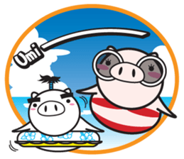 Fairy of a pig - Takeshi & wife - sticker #6711762