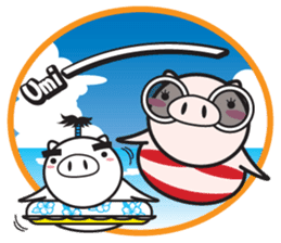 Fairy of a pig - Takeshi & wife - sticker #6711762