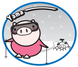 Fairy of a pig - Takeshi & wife - sticker #6711765