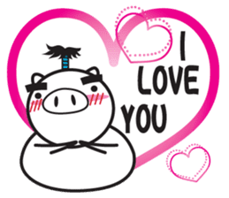 Fairy of a pig - Takeshi & wife - sticker #6711767