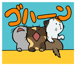 Hakata dialect cats sticker #6712133