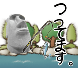 I love Moai 3. sticker #6712226