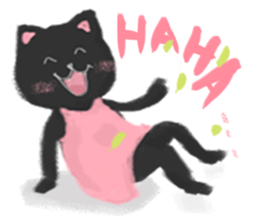 Black Cat Monmon sticker #6712268