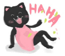 Black Cat Monmon sticker #6712268