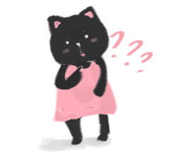 Black Cat Monmon sticker #6712272