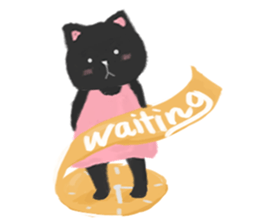 Black Cat Monmon sticker #6712274