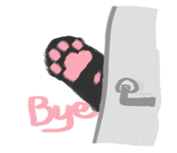 Black Cat Monmon sticker #6712276