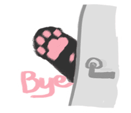 Black Cat Monmon sticker #6712276