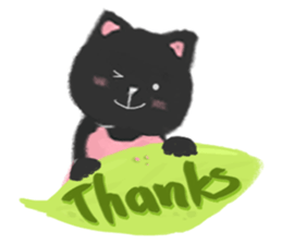 Black Cat Monmon sticker #6712282