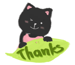 Black Cat Monmon sticker #6712282