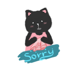 Black Cat Monmon sticker #6712284