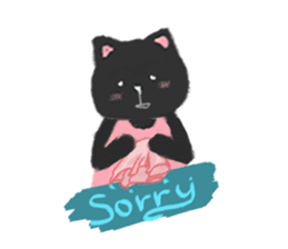 Black Cat Monmon sticker #6712284