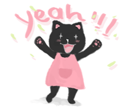 Black Cat Monmon sticker #6712290