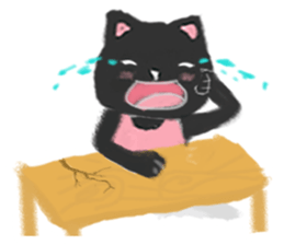 Black Cat Monmon sticker #6712292