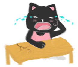 Black Cat Monmon sticker #6712292