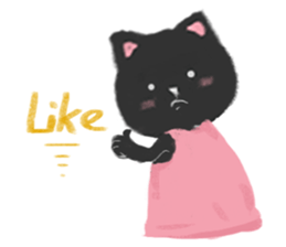 Black Cat Monmon sticker #6712302