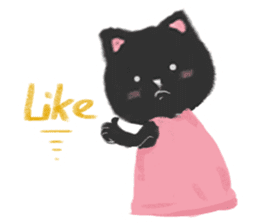 Black Cat Monmon sticker #6712302