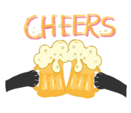 Black Cat Monmon sticker #6712306