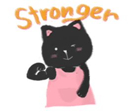 Black Cat Monmon sticker #6712308