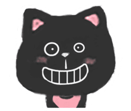 Black Cat Monmon sticker #6712310