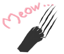 Black Cat Monmon sticker #6712311