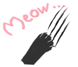 Black Cat Monmon sticker #6712311