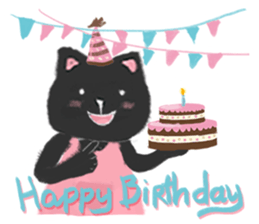 Black Cat Monmon sticker #6712312