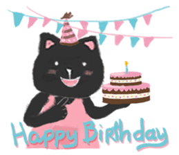 Black Cat Monmon sticker #6712312