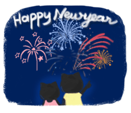 Black Cat Monmon sticker #6712313