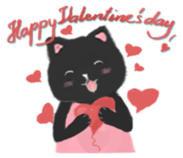 Black Cat Monmon sticker #6712314