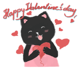 Black Cat Monmon sticker #6712314