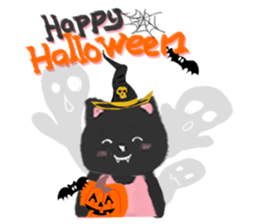Black Cat Monmon sticker #6712315