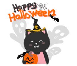 Black Cat Monmon sticker #6712315