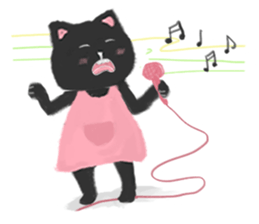 Black Cat Monmon sticker #6712317