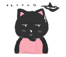Black Cat Monmon sticker #6712319