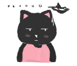 Black Cat Monmon sticker #6712319