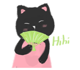 Black Cat Monmon sticker #6712320