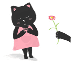 Black Cat Monmon sticker #6712321
