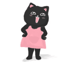 Black Cat Monmon sticker #6712323