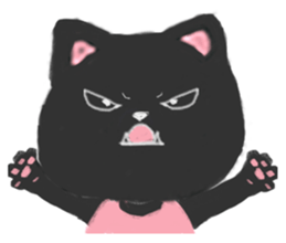 Black Cat Monmon sticker #6712324