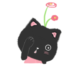 Black Cat Monmon sticker #6712325