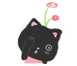 Black Cat Monmon sticker #6712325