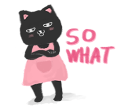 Black Cat Monmon sticker #6712326