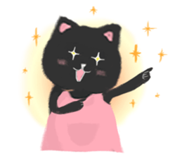 Black Cat Monmon sticker #6712327