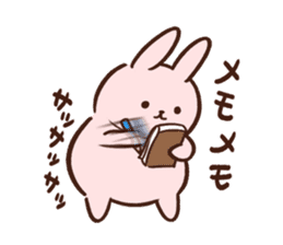 Pale color of the rabbit sticker #6712890