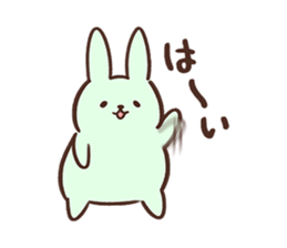 Pale color of the rabbit sticker #6712891